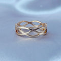 Anillo Moda Sofisticada Oro Laminado 18K