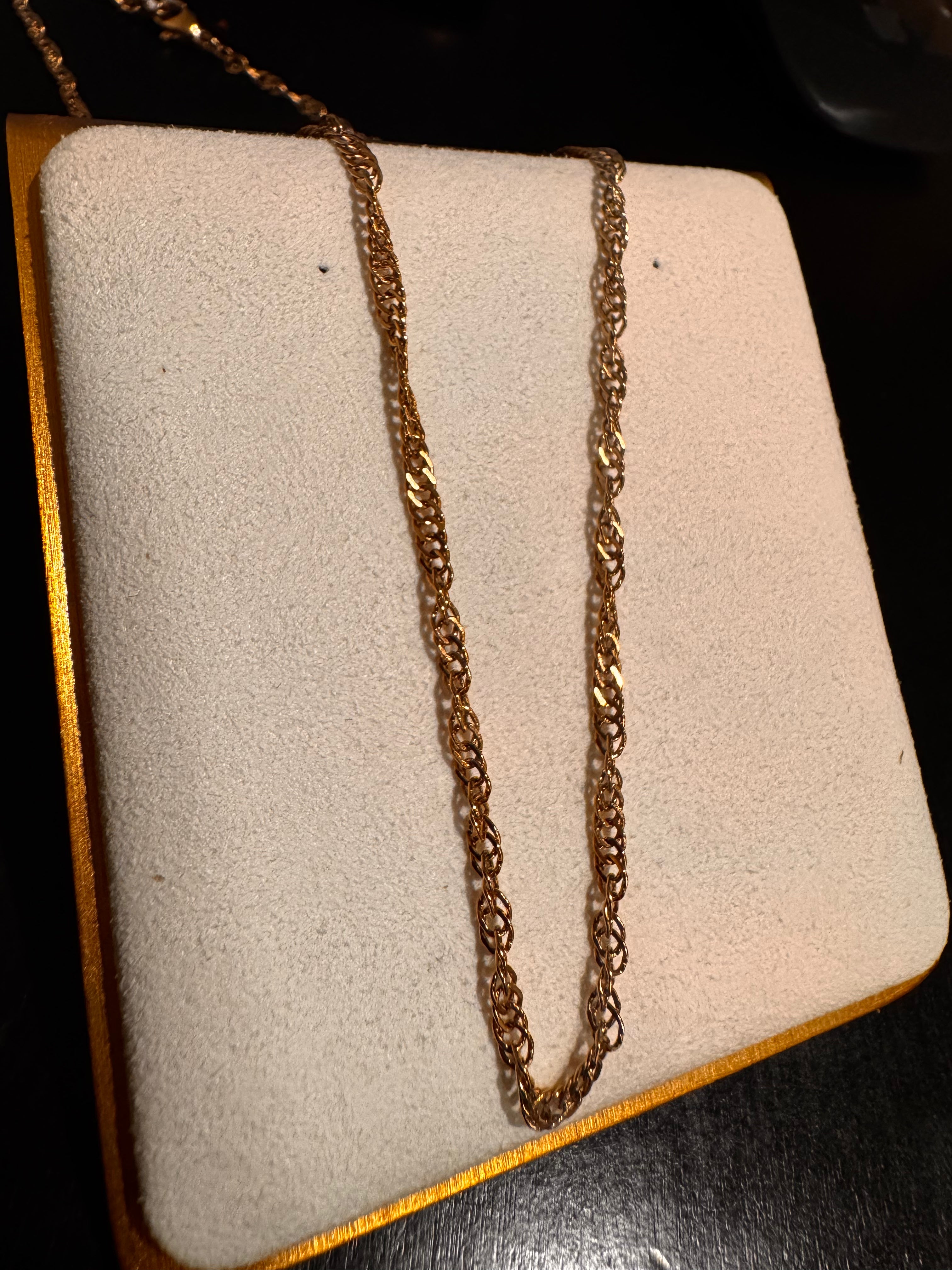 CADENA 415 AT Oro Laminado 18K